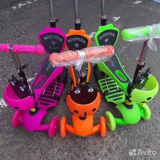 Самокат детский трехколесный/ Беговел/ Каталка