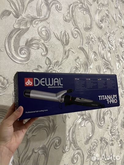 Плойка для волос dewal titanium t-pro