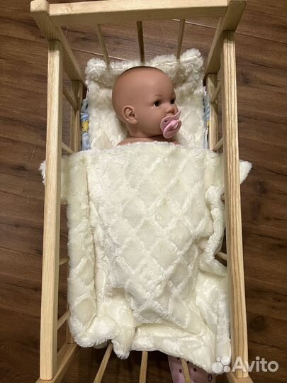 Пупс с кроваткой