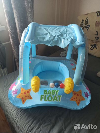 Надувной круг для малышей, кабинка