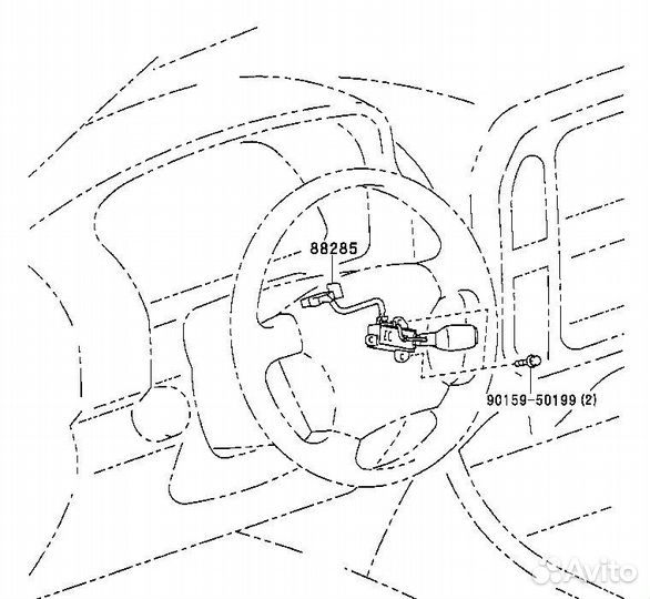 Переключатель круиз-контроля Toyota Land Cruiser