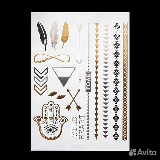Временные татуировки Временное тату наклейки