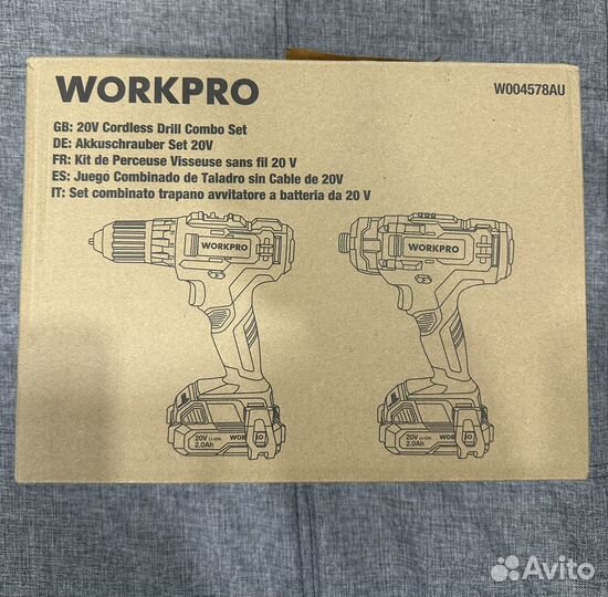 Аккумуляторная дрель workpro 20B