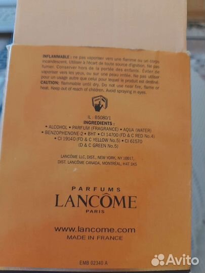 Туалетная вода женская Lancome Tresor