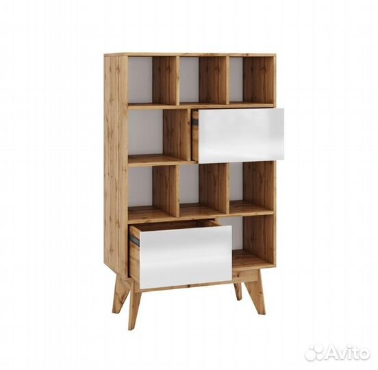 Комод Хелен дуб вотан/белый лак