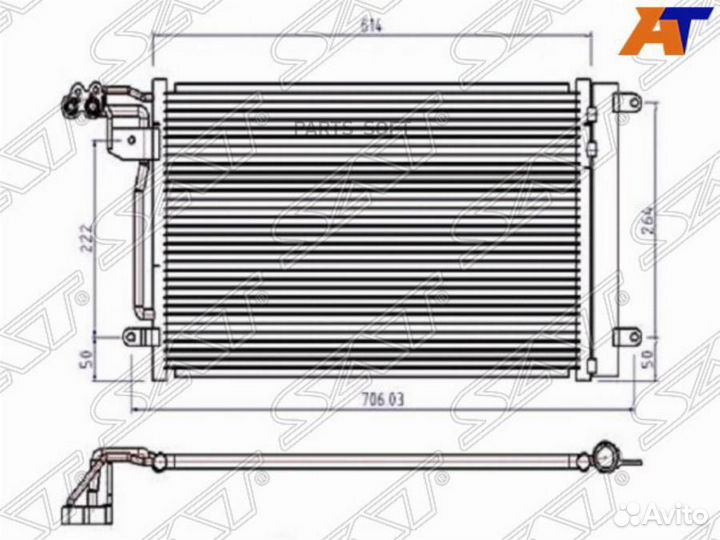 Конденсер VAG polo/A1/jetta 19