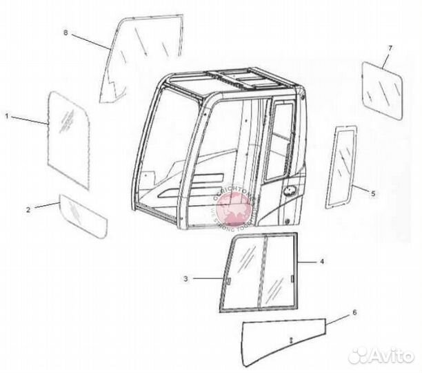 Стекло 20Y-53-11241