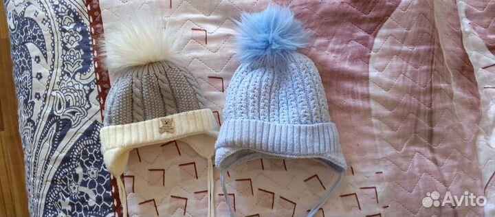 Шапки пакетом на мальчика до 6 мес