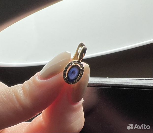 Серьги с кулоном