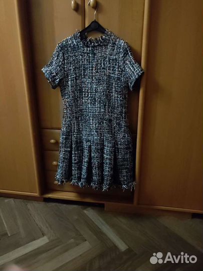 Платье ткань Шанель, платье на Новый год