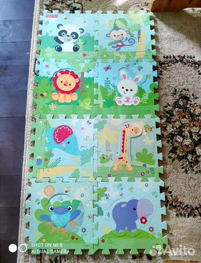 Развивающий коврик fisher price пазл бу
