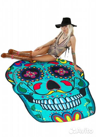 Полотенце пляжное Череп