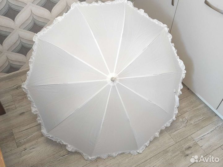 Зонт трость белый