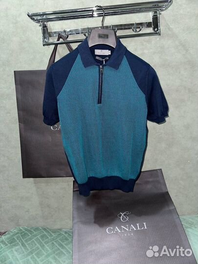 Футболка поло canali канали оригинал 46