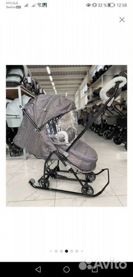 Санки коляска nika наши дети 6