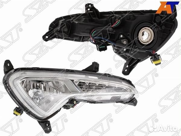 Фара противотуманная hyundai accent/solaris 10-17