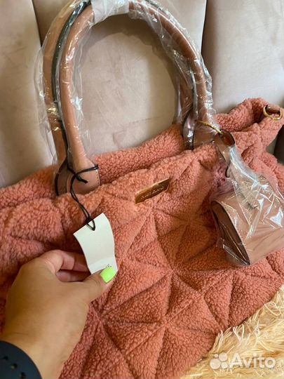 Сумка большая меховая