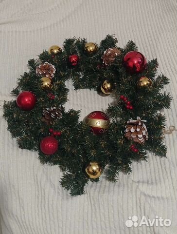 Рождественский венок на дверь