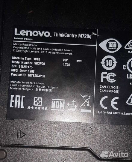 Lenovo thinkcentre M720q