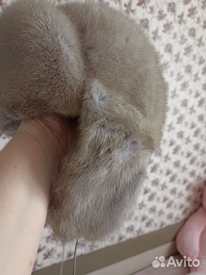 Шапка ушанка норковая женская