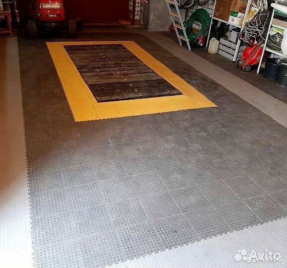 Пвх плитка для гаража