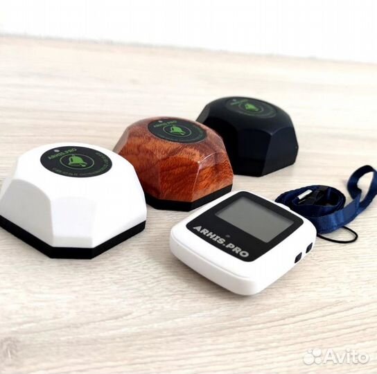 Кнопка вызова персонала и часы пейджер Поясной