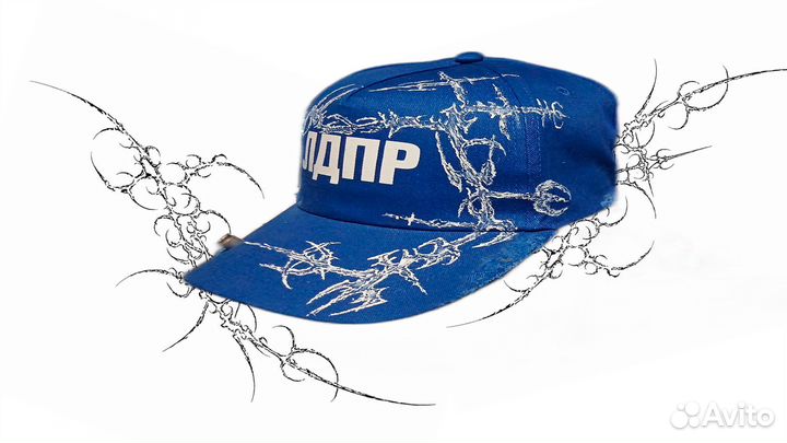 Кепка custom лдпр cybersigmilism с пулей y2k