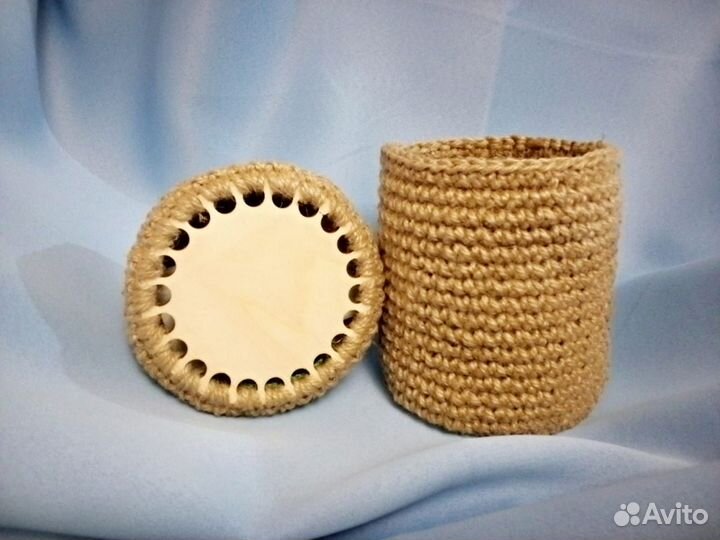 Карандашница из джута