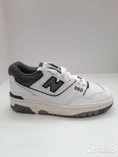 New Balance 550 White Grey Dark Grey