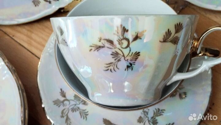 Чайные пары тарелки ГДР Мадонна