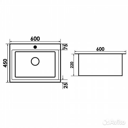 Мойка Premial 6045 Silk graphit (графит), нержавей