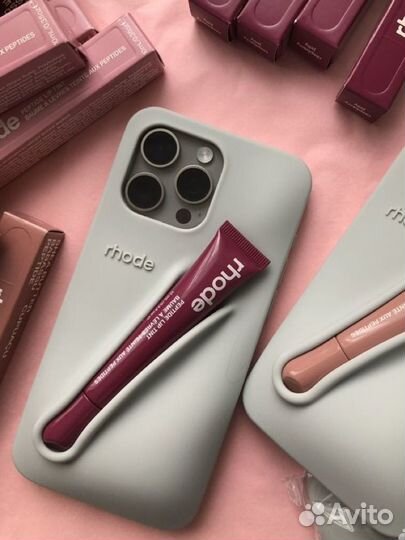 Rhode lip case 15 pro max +арбуз