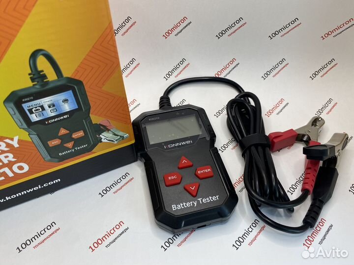 Тестер для аккумуляторов Konnwei KW210