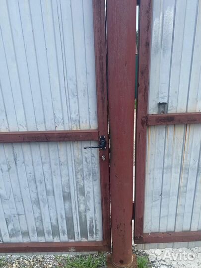 Ворота с калиткой распашные