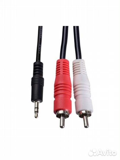 Кабель VS Jack 3.5mm. вилка - 2xRCA вилка, 5 мeter