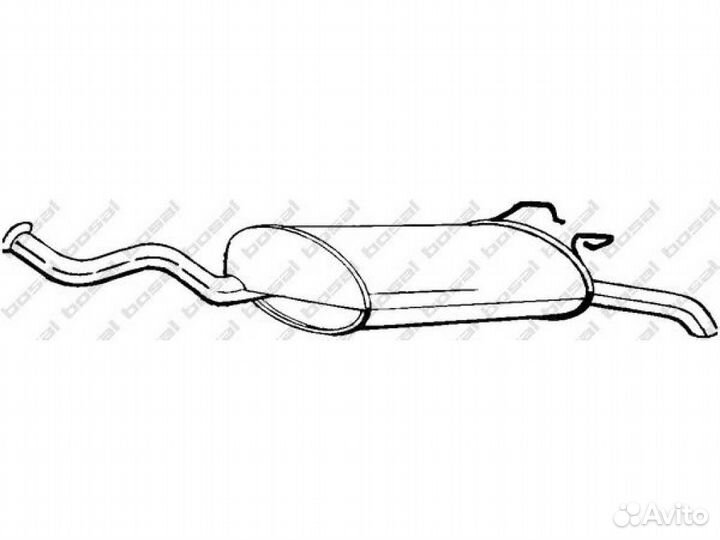 Глушитель задняя часть, 279295 renault 19