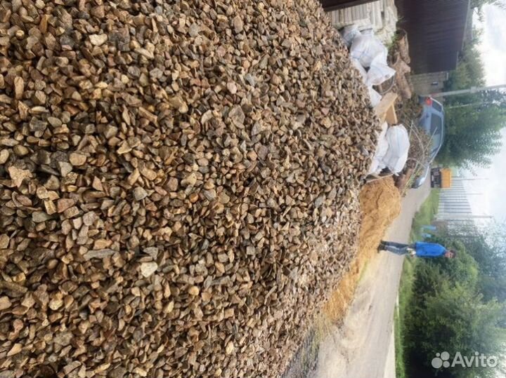 Щебень, песок