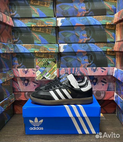 Кроссовки Adidas Samba Vegan ultra black. (36,37)р