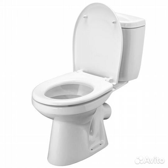 Унитаз-компакт Сантек Анимо белый с косым выпуском