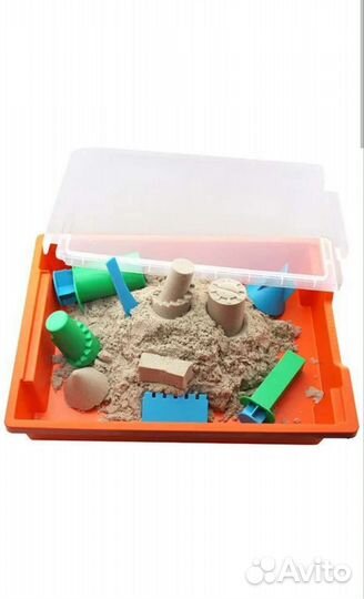 Развивающие игрушки песочница, кинетический песок