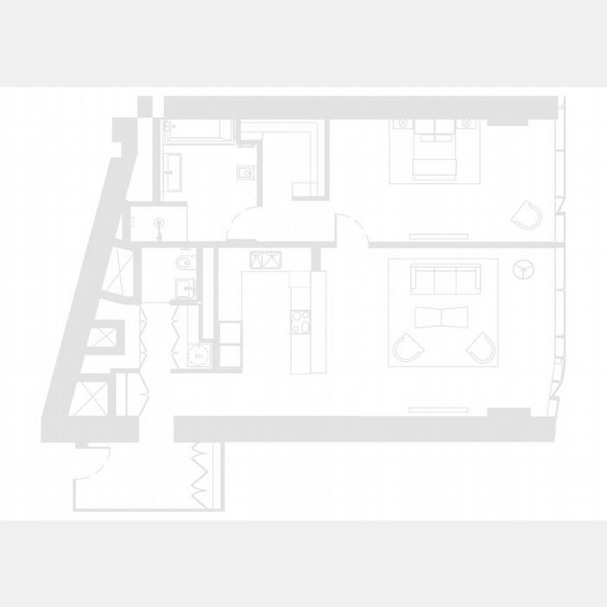 2-к. апартаменты, 80,6 м², 59/85 эт.