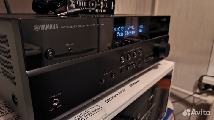 Yamaha RX-V485 4К WiFi Bluetooth dlna Airplay Usb