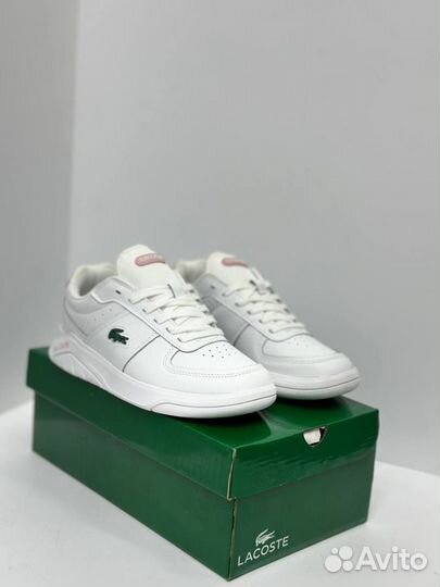 Кроссовки Женские Lacoste Белые 36-41(Премиум)