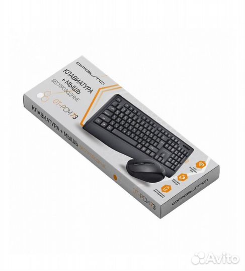 Клавиатура + мышь беспроводные (2.4ггц,1аа,10м)