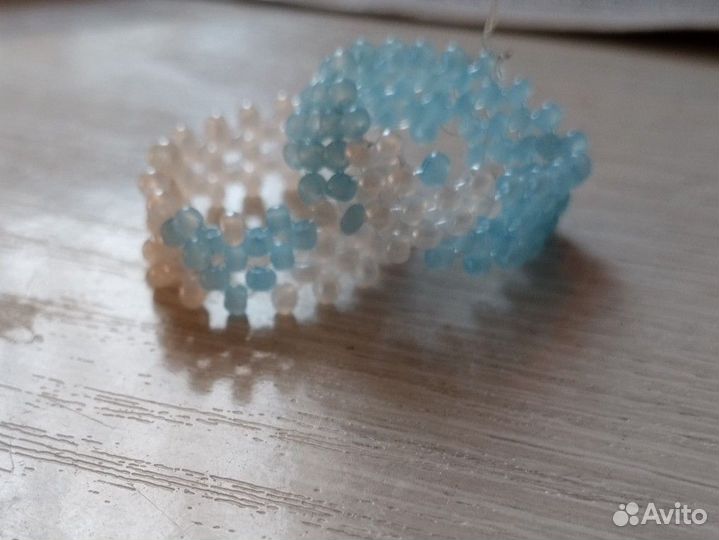 Кольца из бисера парные