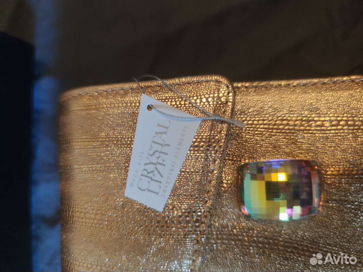 Футляр для очков кожа Сваровски