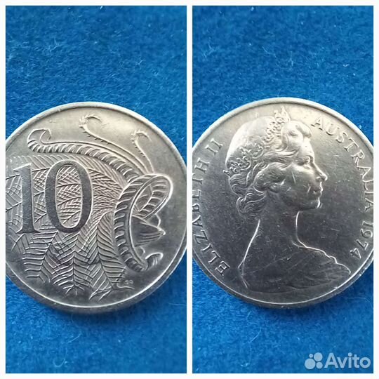 Монеты австралийский цент