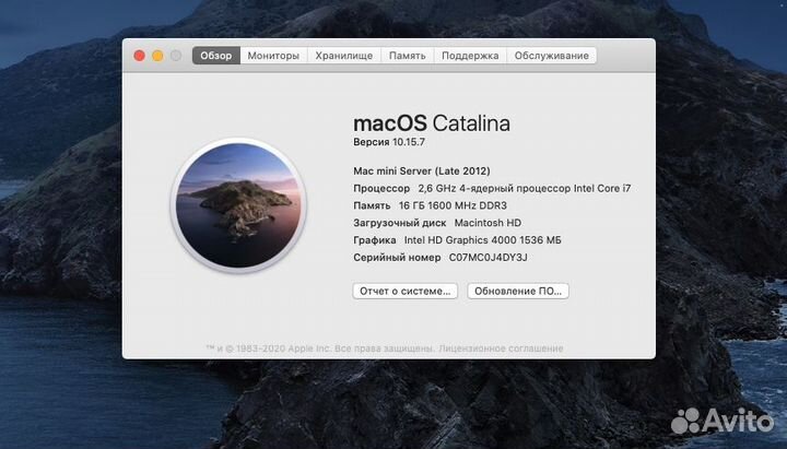 Apple Mac mini Server late 2012 ci7 16gb 1,12TB