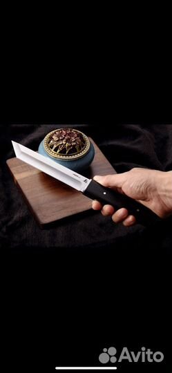 Нож Танто в деревянных ножнах сталь D2