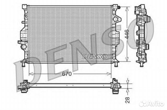 Радиатор охлаждения volvo DRM10088 denso 31368361